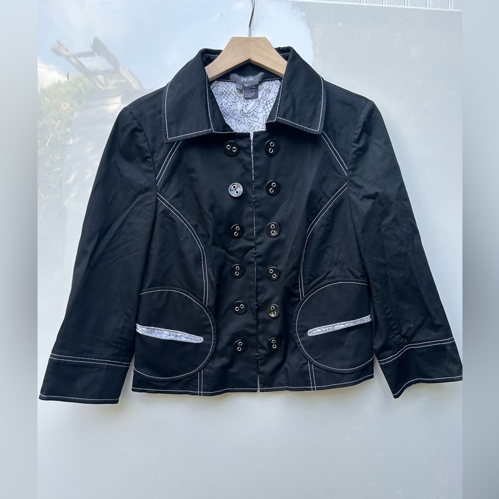 Contrast Stitching Jacket